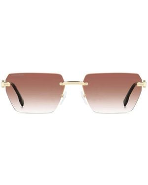 DSquared² Gafas de sol D2 0102/S J5 G17 Oro/Rosa Degradado Unisex - Marrón