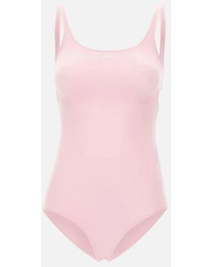 Courreges Bañador Cortado 1 Pieza - Rosa