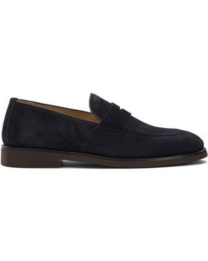 Brunello Cucinelli "Penny"-Loafer aus Wildleder - Schwarz