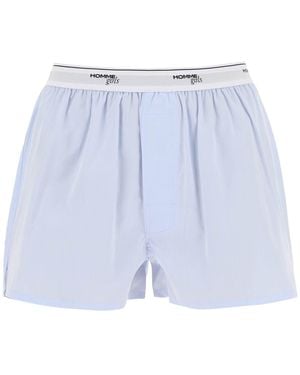 HOMME GIRLS Cotton Boxer Shorts - Blue