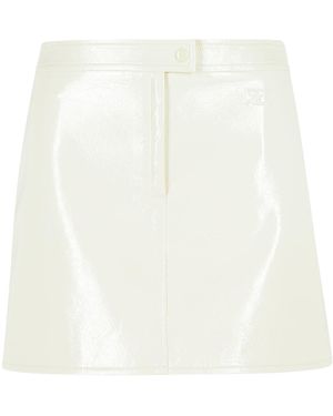 Courreges 'Reedition' Polyester Blend Miniskirt - White
