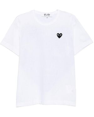 Comme des Garçons Heart Cotton T Shirt - White