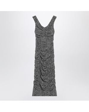 Dolce & Gabbana Diagonal Print Dress - Grey