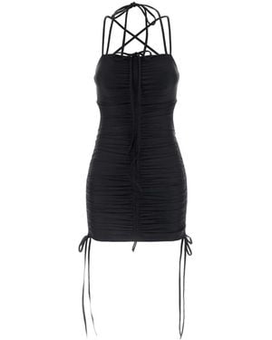 Balenciaga Ruched Mini Dress - Black