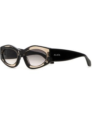 Alaïa Alaia Acetate Sunglasses - Black