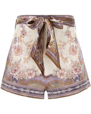 Zimmermann Paisley Shorts - Natural