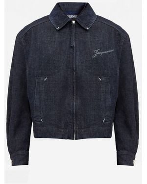 Jacquemus De Nîmes Canevas Jeansjacke - Blau