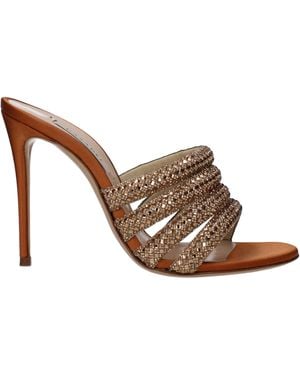 Casadei Sandals Strass/Topaz - Brown