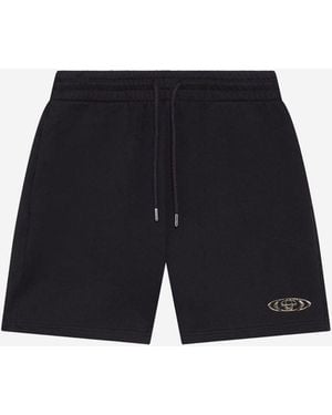 CASABLANCA Cotton Shorts With Logo - Black