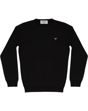 PELO FOUNDATION Crew Neck Merinos - Zwart