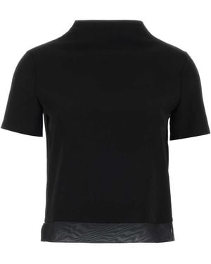 Jil Sander Wool Top - Black