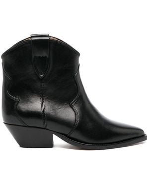 Isabel Marant Dewina Leather Boots - Black
