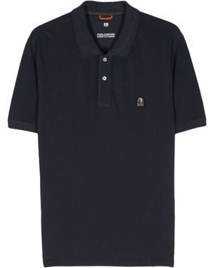 Parajumpers Poloshirt Mit Logo-Patch - Blau