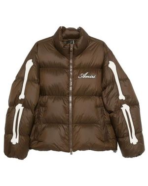 Amiri Bones Kort Pufferjack - Bruin