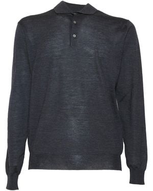 PHI FDL Polo Ml R.merino - Grijs