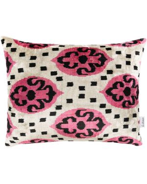 LES OTTOMANS Silk Velvet Cushion (de un solo lado) - Rosa