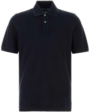 Fedeli Piquet Polo Shirt - Black