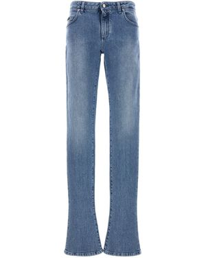 Dolce & Gabbana Logo Plaque Jeans - Blau