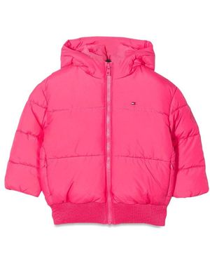 Tommy Hilfiger Hood Branded Puffer - Pink