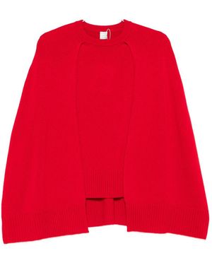 TOTEME Jersey Con Detalle De Capa - Rojo