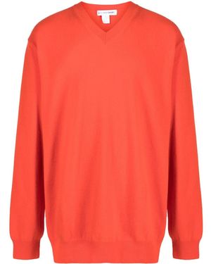 Comme des Garçons Pullover Mit V-Ausschnitt - Rot