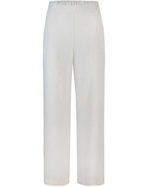 P.A.R.O.S.H. Pantalone Palazzo Bianco - Weiß