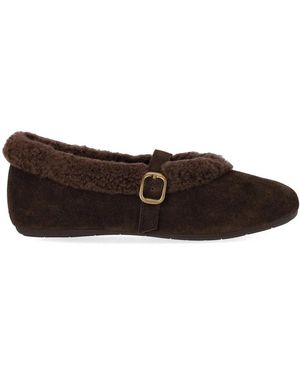 MISS OLIVIA Lou Ballet Flat Shoe - Brown