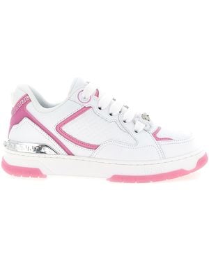 Versace Biggie Basket Sneakers Rosa-Donna - Bianco