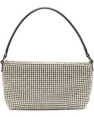 Self-Portrait Self -Portrait -Champagner Diamond Small Hobo Tasche - Mettallic
