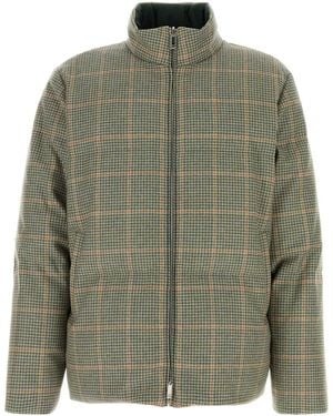 Thom Browne Reversible Funnel Neck Down Jacket - Green