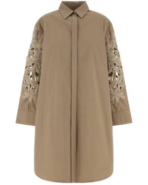 Agnona Shirt Dress - Natural
