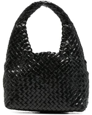Manebí Halfmoon Leather Handbag - Black