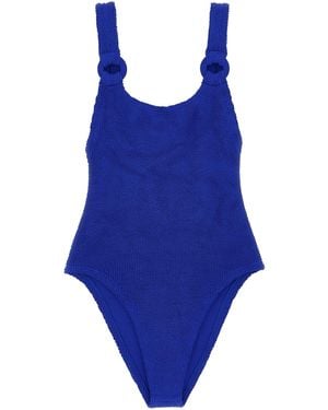 Hunza G 'Domino Swim' One Piece Swimsuit - Azul