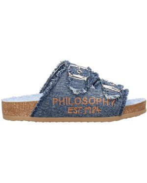 PHILOSOPHY BY LORENZO SERAFINI Philosophie de Lorenzo Serafinni Sandales Blue - Bleu