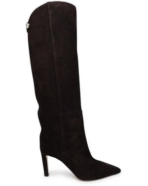 Jimmy Choo Botas de ante Alizze Coffee - Negro