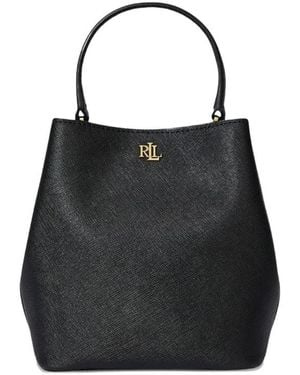 Ralph Lauren Reese Sm Bkt Bucket Bag Small - Black