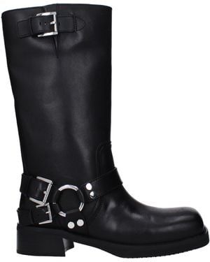 Michael Kors Boots Crosby Women Leder schwarz