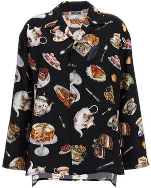Moschino 'Tea Time' Print Shirt - Schwarz