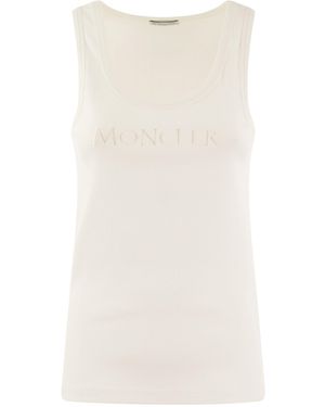 Moncler Giubbotto Sportivo Ricamato Dal Logo - Neutro