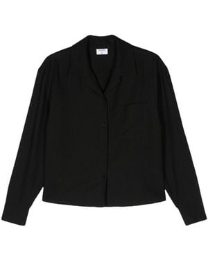 Filippa K Cropped Blouse - Zwart