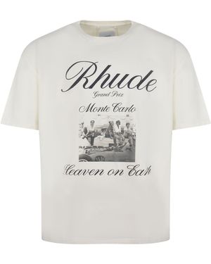 Rhude T -Shirt -Rhode aus Baumwolle. - Grau