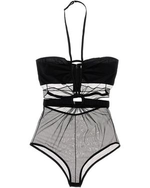 Nensi Dojaka 'anillo' Bodysuit - Negro