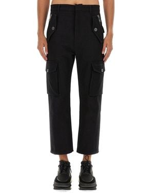 Balmain Regular Fit Cargo Trousers - Black