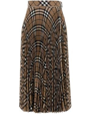 Burberry Besticktes Polyester -Mischrock - Mehrfarbig