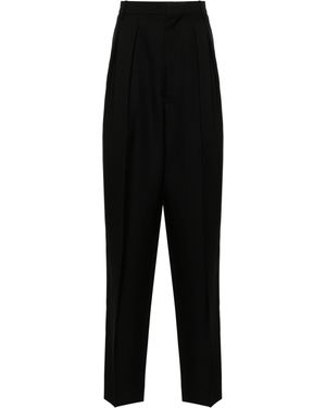 Random Identities Pleated Tapered Trouser - Black