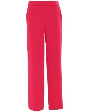 P.A.R.O.S.H. Straight-Leg Pants With Elastic Waistband And Side - Rot