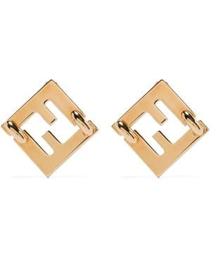 Fendi Forever Metal Earrings - Metallic