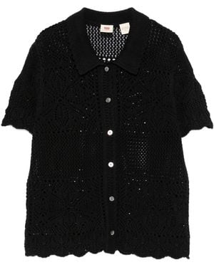 Levi's Susanna Floral Crochet Shirt Anthracite - Black