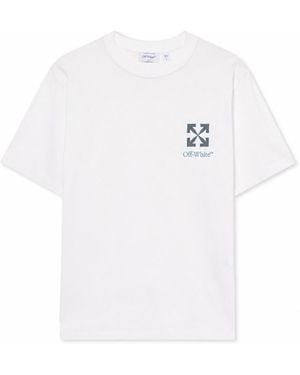Off-White c/o Virgil Abloh Flecha Pequeña Regular / Camiseta - Blanco