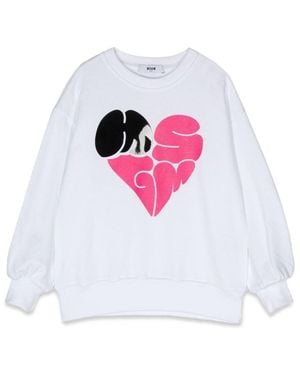 MSGM Over Sweatshirt - White